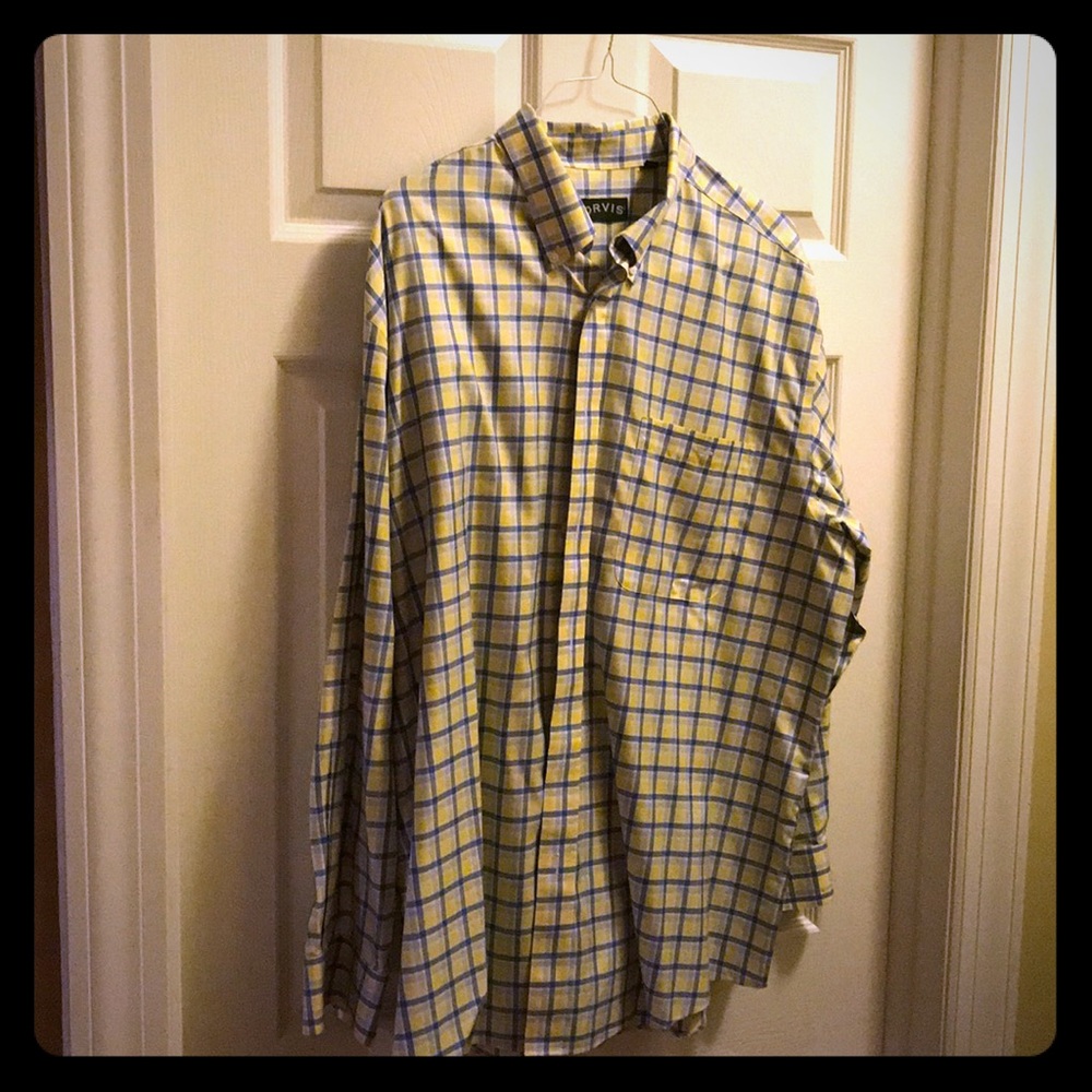 Orvis Long Sleeve Button-Down Shirt, size XXL